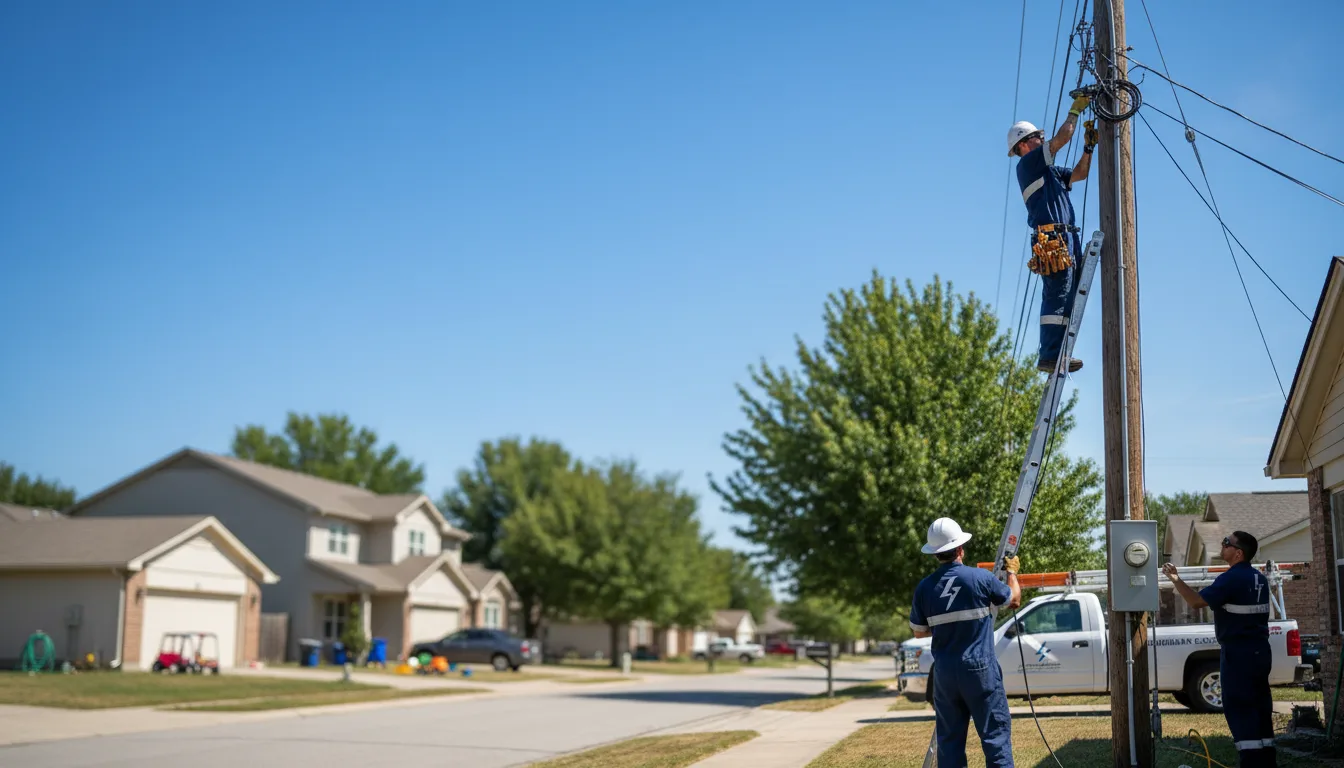 Residential electrician providing installation services in Hillsville, PA